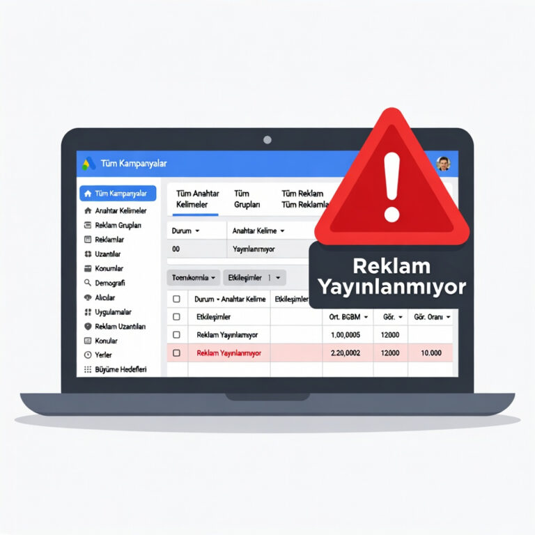 google ads reklamım neden yayınlanmıyor