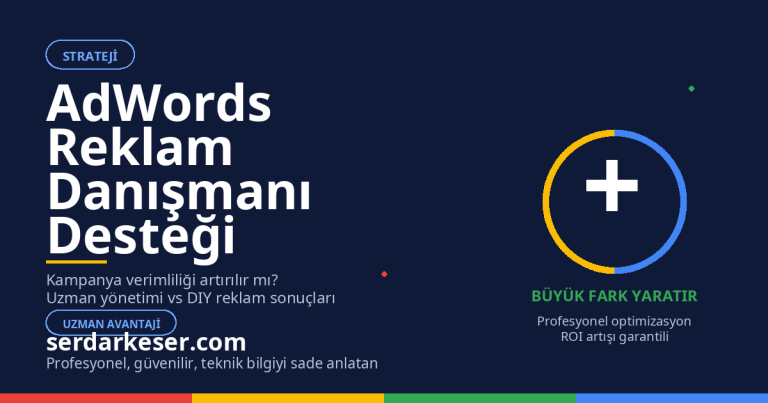 AdWords Reklam Danışmanı: Kampanyalarınızı Başarıya Taşıyan Uzman Desteği