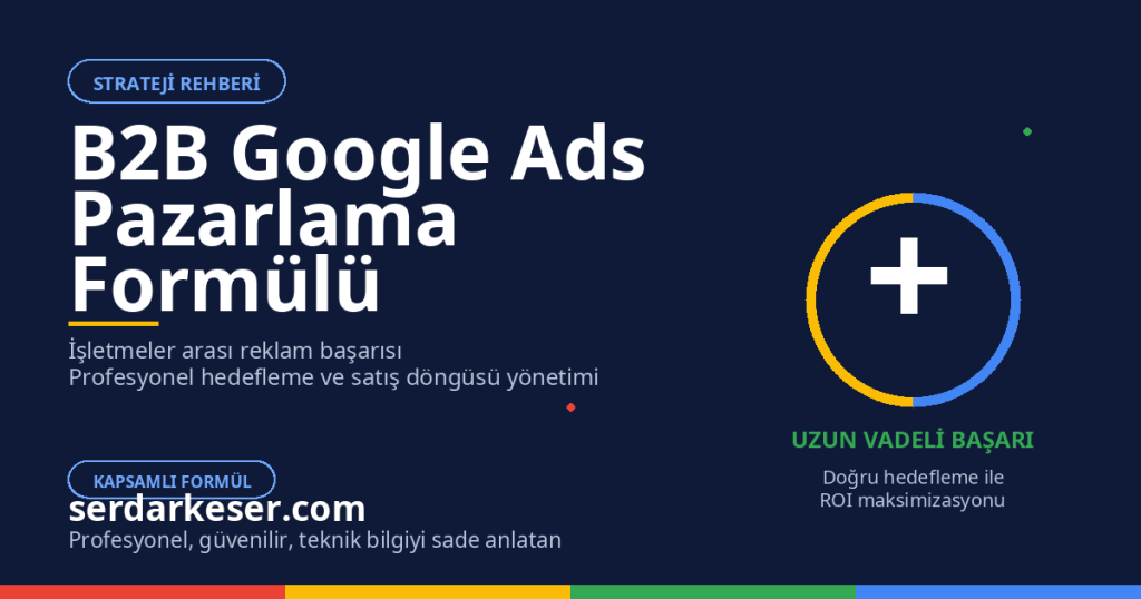 B2B Google Ads: İşletmeler Arası Pazarlama Başarısının Formülü 1 B2B Google Ads: İşletmeler Arası Pazarlama Başarısının Formülü