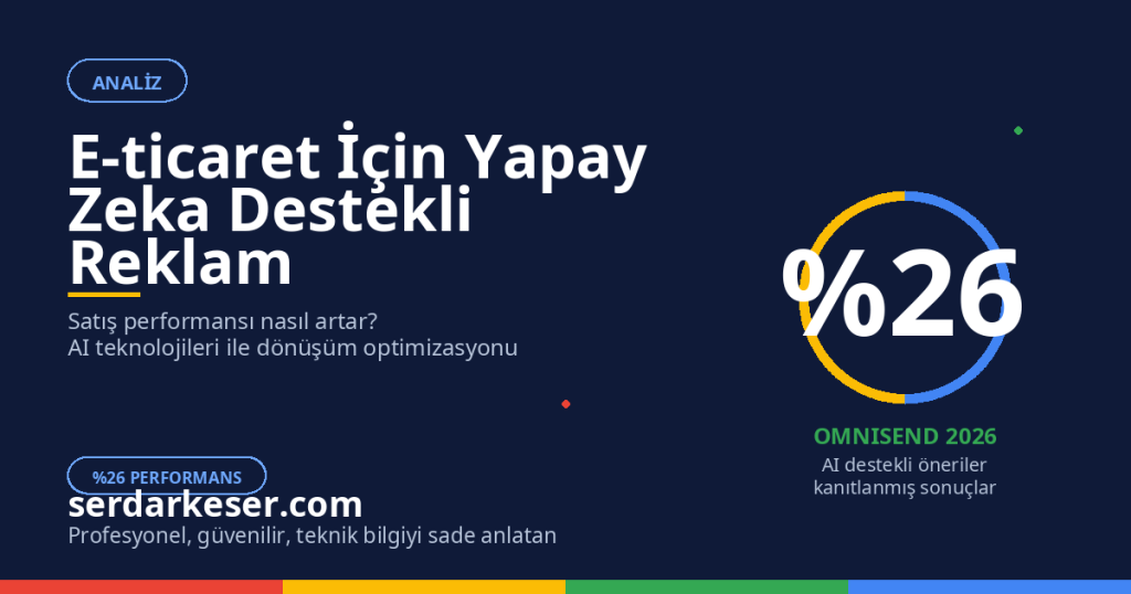 E-ticaret İçin Yapay Zeka Destekli Reklam Modelleri: Satış Performansını Artıran Teknolojiler 1 E-ticaret İçin Yapay Zeka Destekli Reklam Modelleri: Satış Performansını Artıran Teknolojiler
