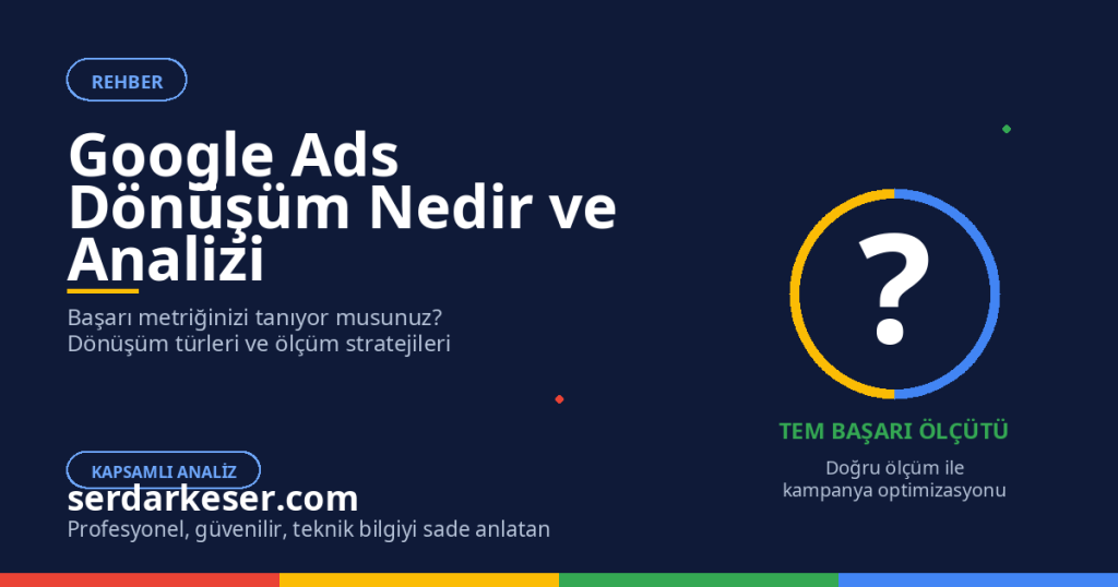 Google Ads Dönüşüm Nedir: Başarı Metriğinizin Kapsamlı Analizi 1 Google Ads Dönüşüm Nedir: Başarı Metriğinizin Kapsamlı Analizi