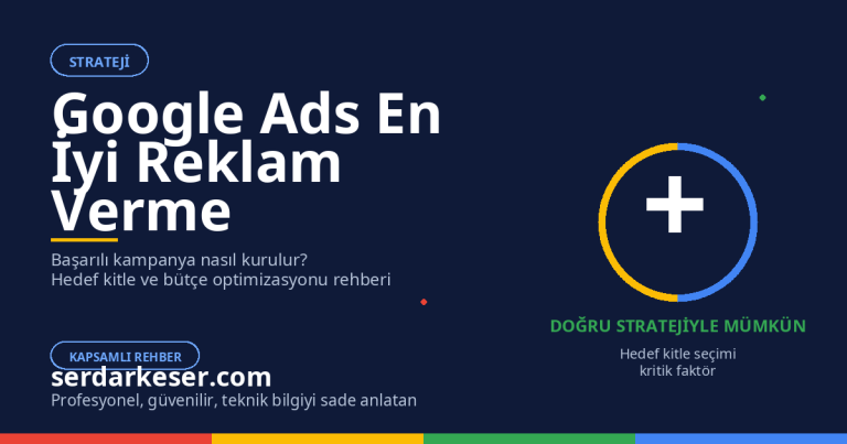 Google Ads En İyi Reklam Verme: Başarılı Kampanya Stratejileri