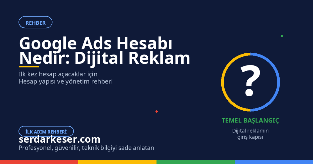 Google Ads Hesabı Nedir: Dijital Reklamcılığa İlk Adım