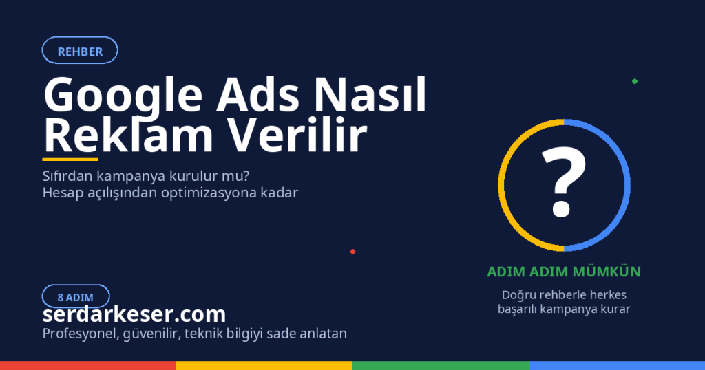 Google Ads Nasıl Reklam Verilir: Sıfırdan Kampanya Kurma Rehberi 1 Google Ads Nasıl Reklam Verilir: Sıfırdan Kampanya Kurma Rehberi