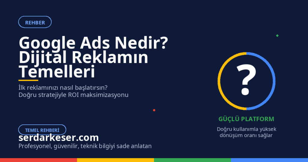 Google Ads Nedir? Dijital Reklamcılığın Temellerini Anlamak