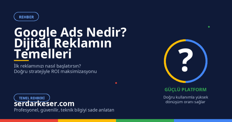 Google Ads Nedir? Dijital Reklamcılığın Temellerini Anlamak