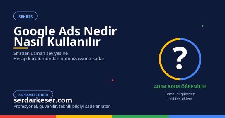 Google Ads Nedir Nasıl Kullanılır: Sıfırdan Uzman Seviyesine