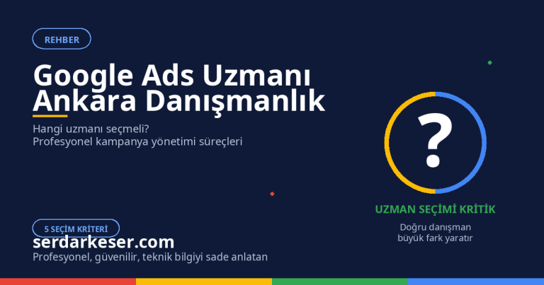 Google Ads Uzmanı Ankara Profesyonel Reklam Danışmanlık Hizmeti