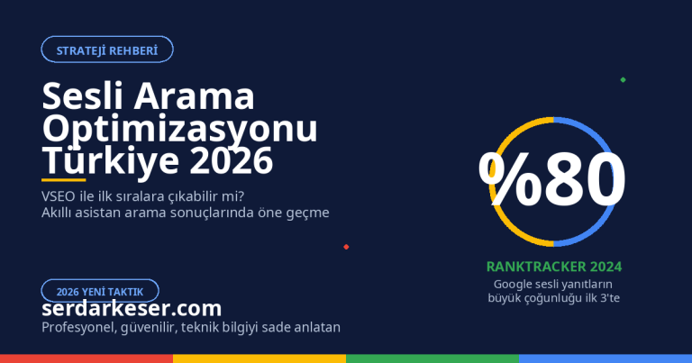 Sesli Arama Optimizasyonu (VSEO) Stratejileri Türkiye: 2026 Rehberi