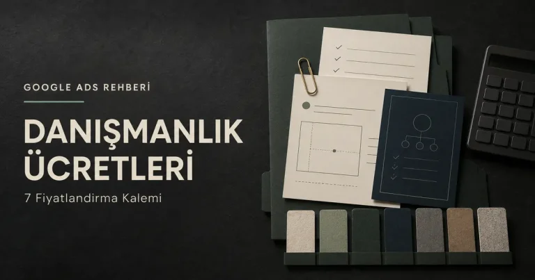 Google Ads danışmanlık ücretlerini belirleyen 7 fiyatlandırma kalemi