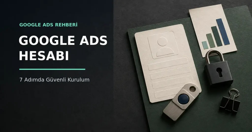 Google Ads Hesabı Nedir? 7 Adımda Güvenli Kurulum 1 Google Ads hesabı kurulumu, kullanıcı yetkileri ve güvenlik rehberi