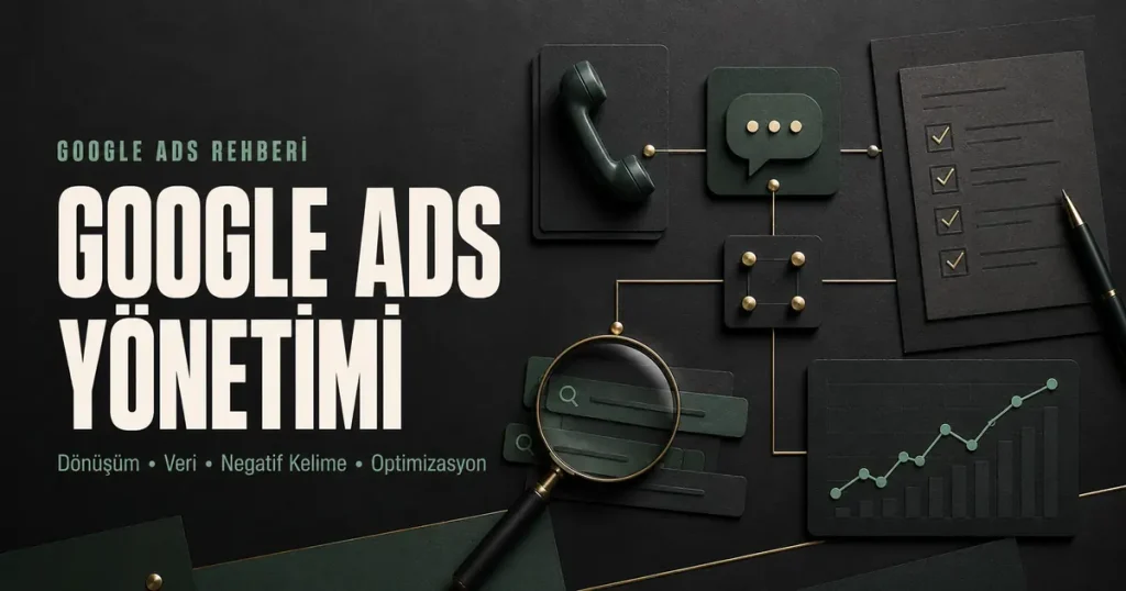 Google Ads Yönetimi: 9 Adımda Profesyonel Kampanya Rehberi 1 Google Ads yönetimi için dönüşüm, veri, negatif kelime ve optimizasyon süreci