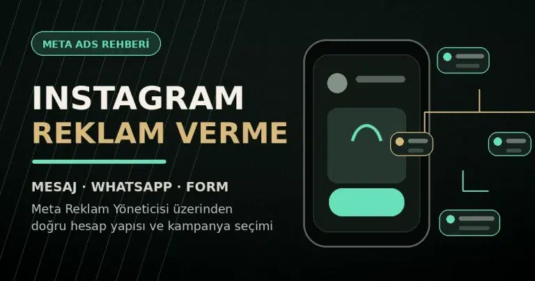 Instagram reklam verme sürecini Meta Reklam Yöneticisi ile planlama
